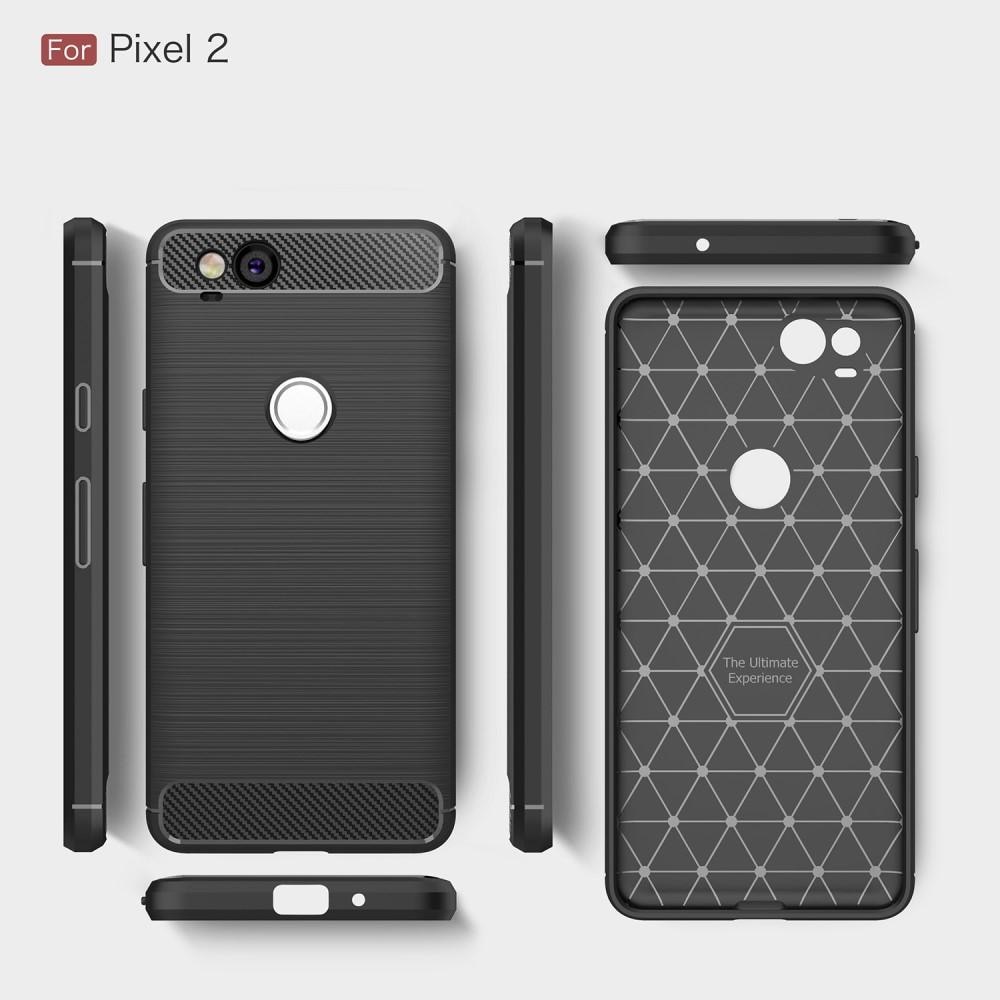 Google Pixel 2 Kuori TPU Brushed Musta