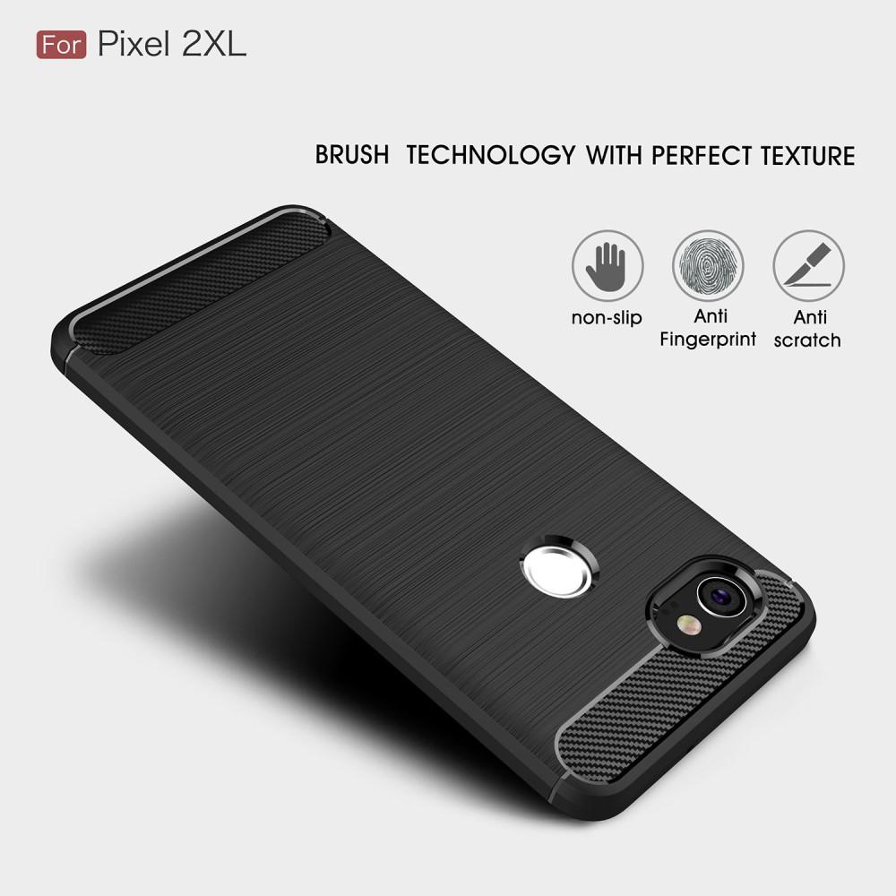 Google Pixel 2 XL Kuori TPU Brushed Musta