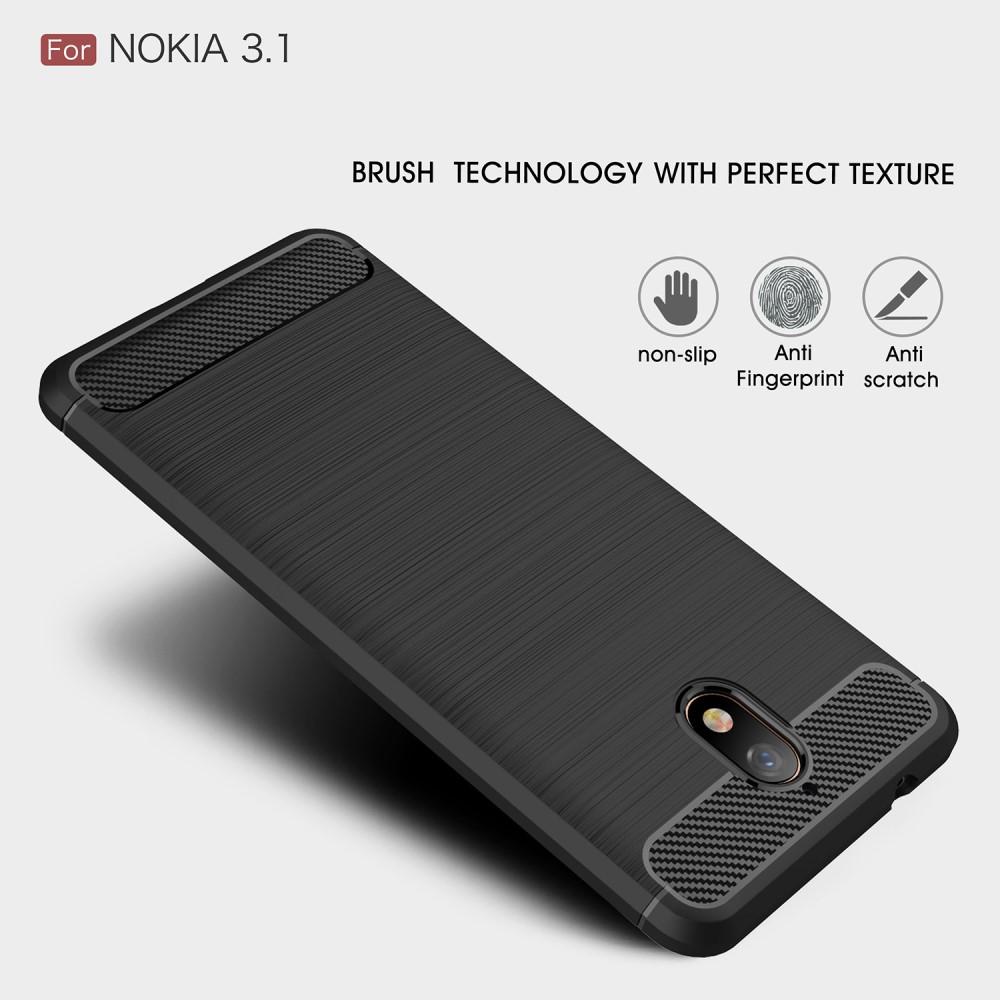 Brushed TPU Kuori for Nokia 3.1 black