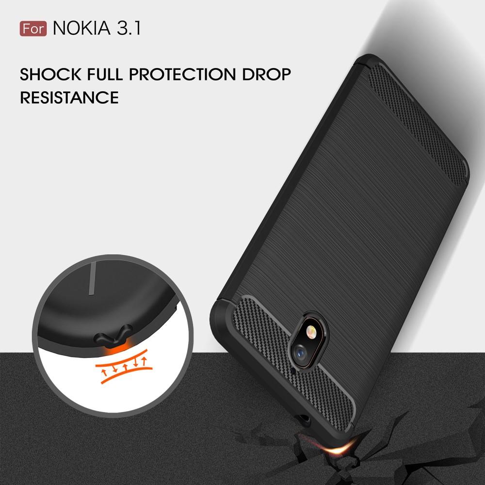 Brushed TPU Kuori for Nokia 3.1 black