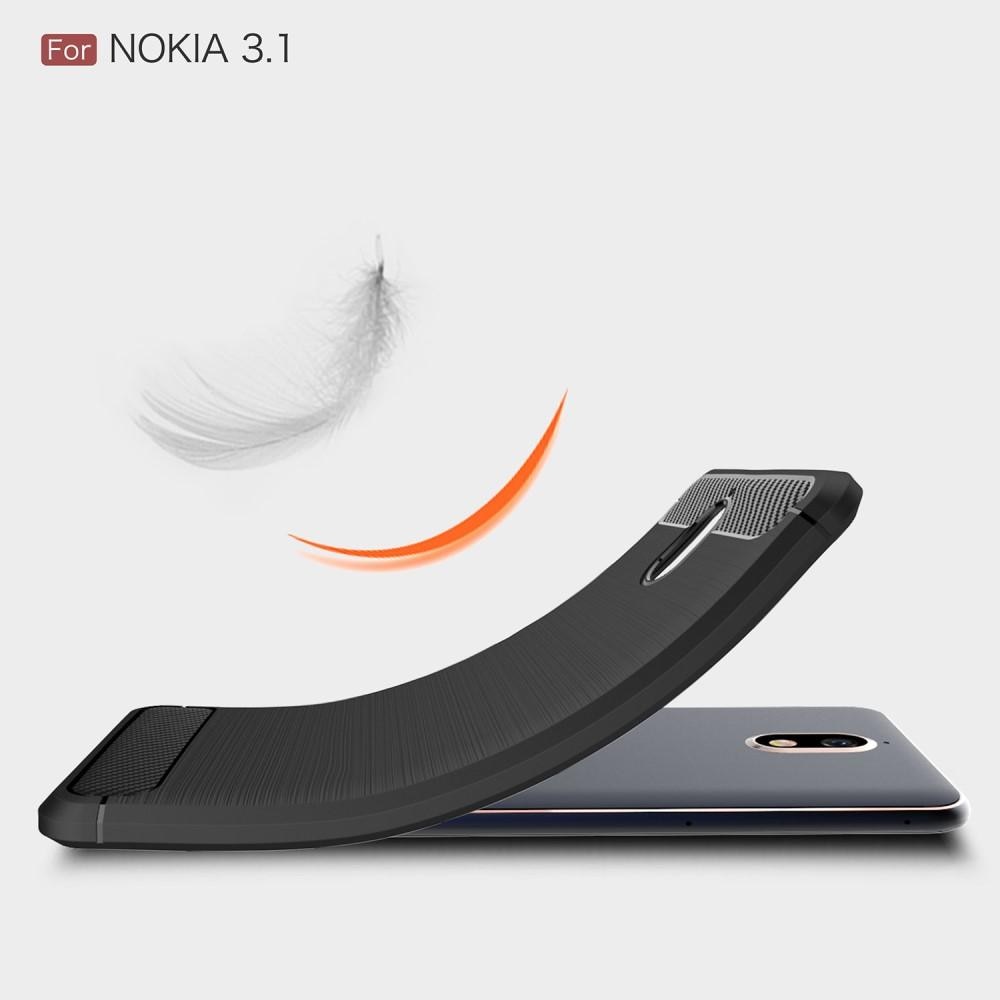 Brushed TPU Kuori for Nokia 3.1 black