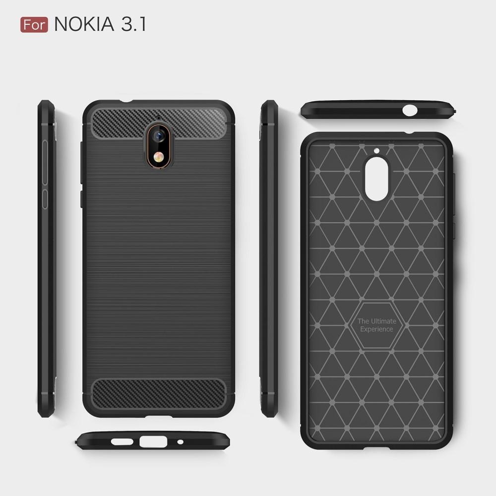 Brushed TPU Kuori for Nokia 3.1 black