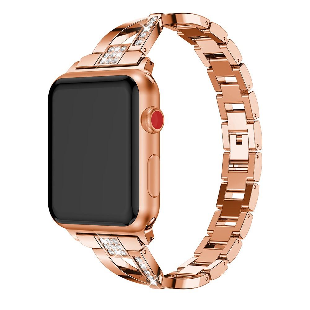 Crystal Bracelet Apple Watch Ultra 49mm Rose Gold