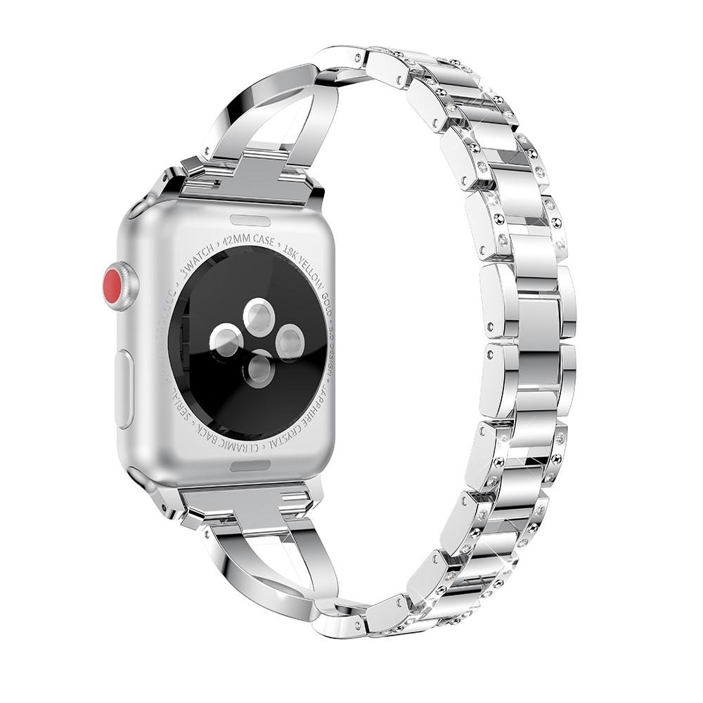 Crystal Bracelet Apple Watch 41mm Series 7 Silver