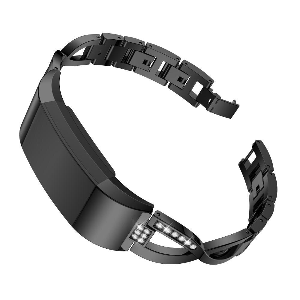 Crystal Bracelet Fitbit Charge 2 Black