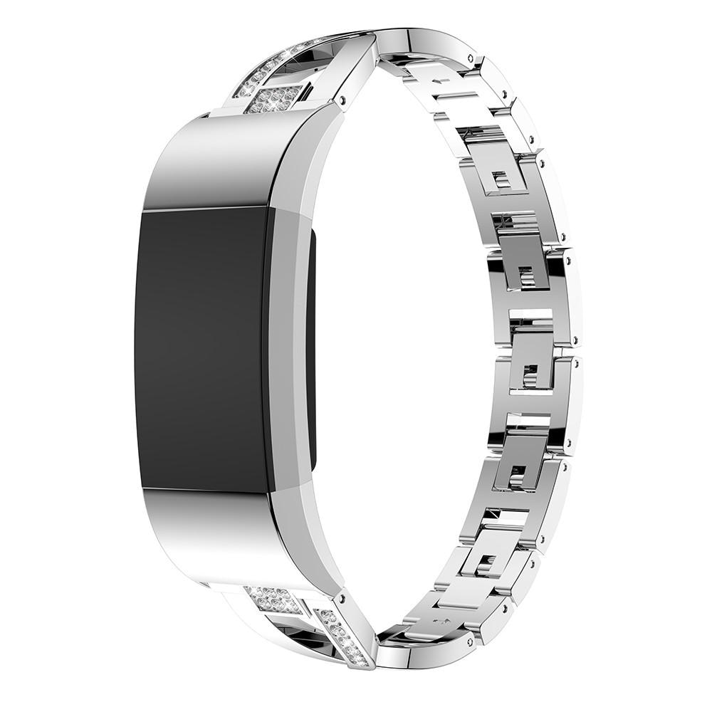 Crystal Bracelet Fitbit Charge 2 Silver