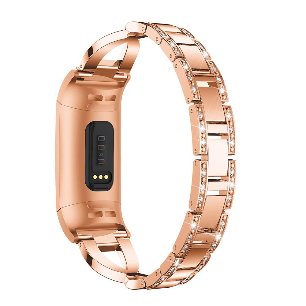 Crystal Bracelet Fitbit Charge 3/4 Rose Gold