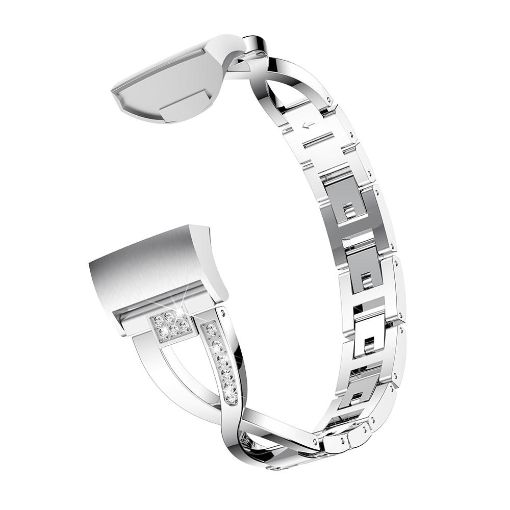 Crystal Bracelet Fitbit Charge 3/4 Silver