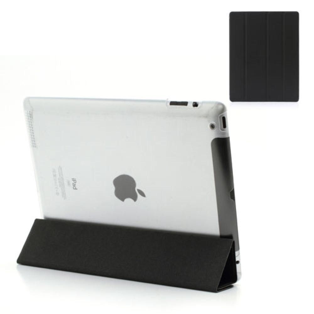 Kotelo Tri-fold Apple iPad 2/3/4 musta