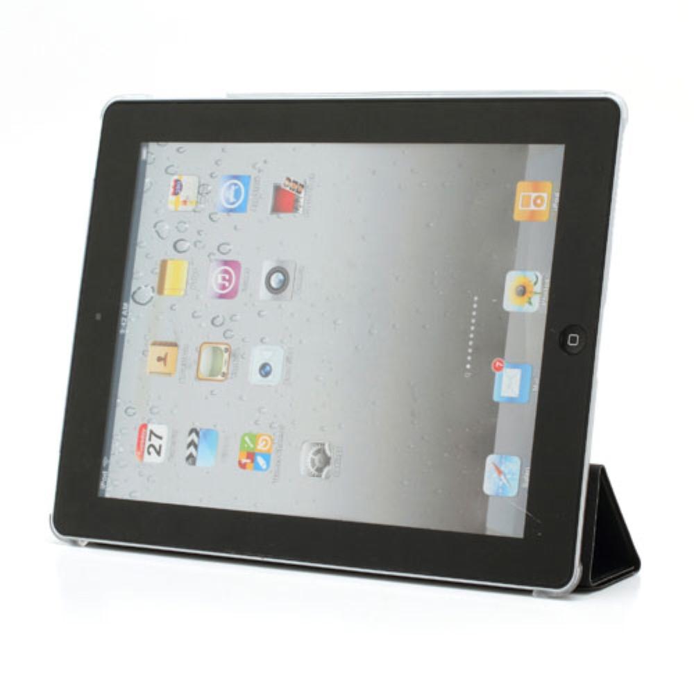 Kotelo Tri-fold Apple iPad 2/3/4 musta