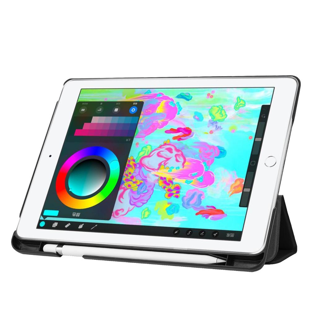 Kotelo Tri-fold Kynäpidikkeellä iPad 9.7 musta