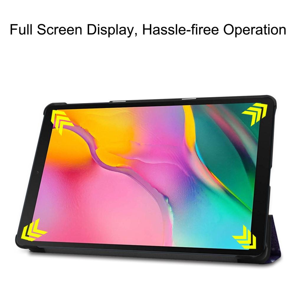 Kotelo Tri-fold Galaxy Tab A 10.1 2019 ulkoavaruus