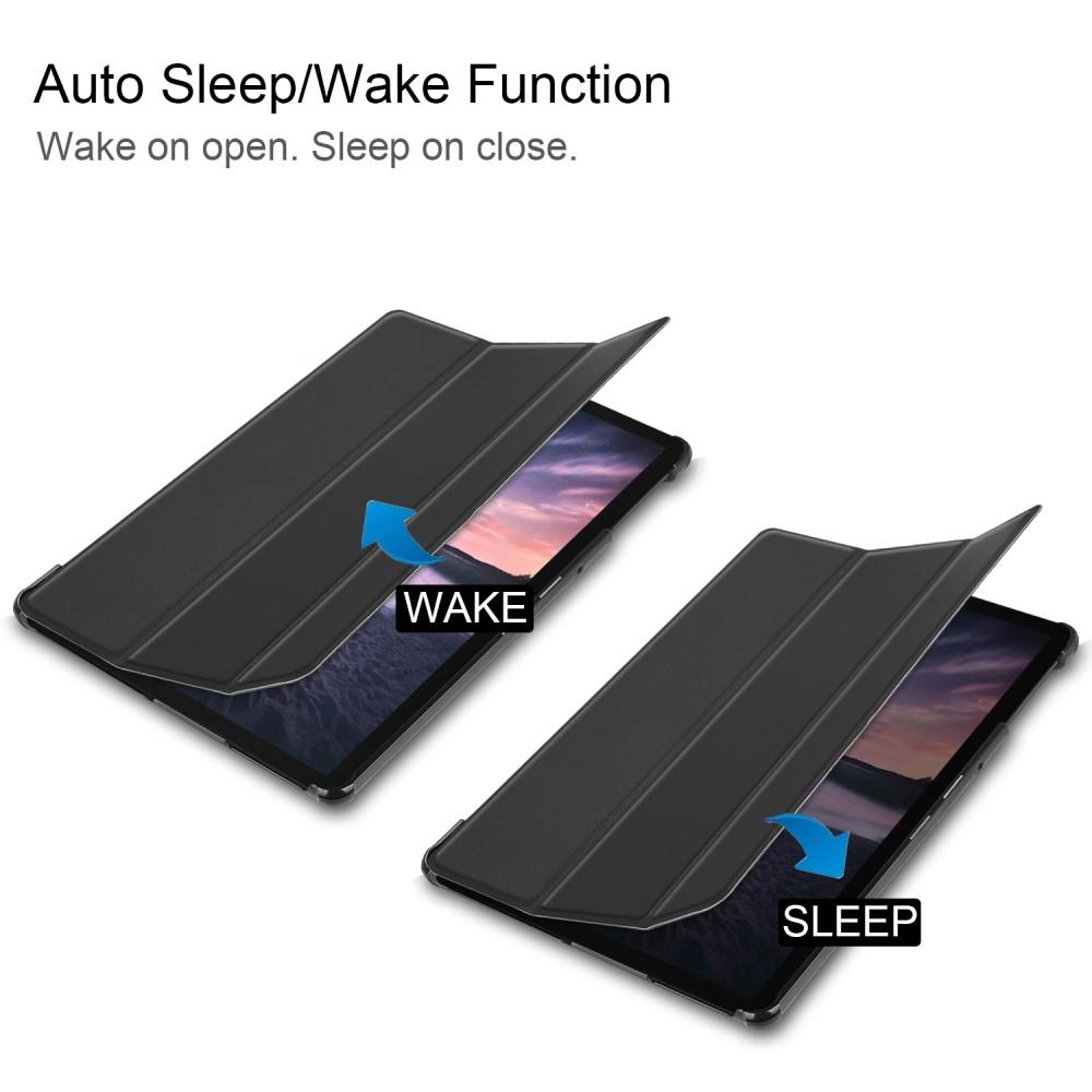 Kotelo Tri-fold Samsung Galaxy Tab S4 Musta