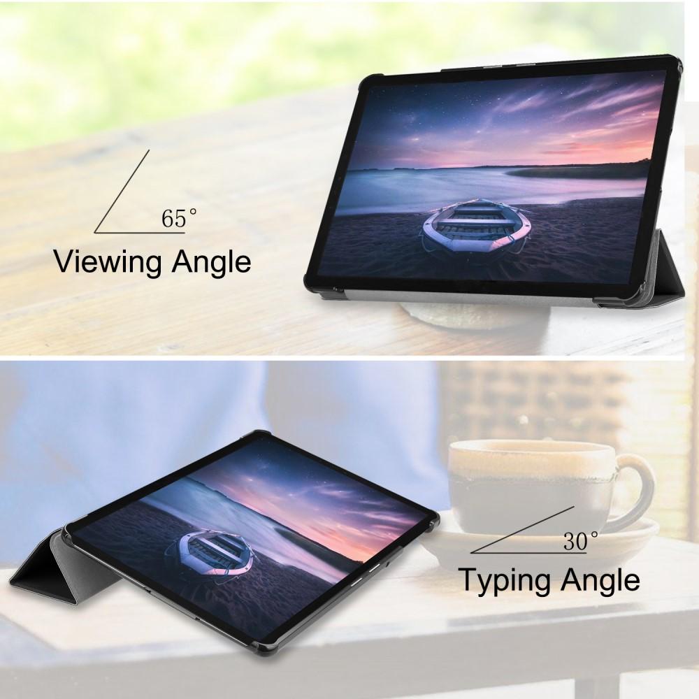 Kotelo Tri-fold Samsung Galaxy Tab S4 Musta