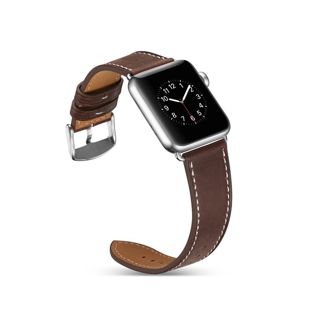 Nahkaranneke Apple Watch 40mm ruskea