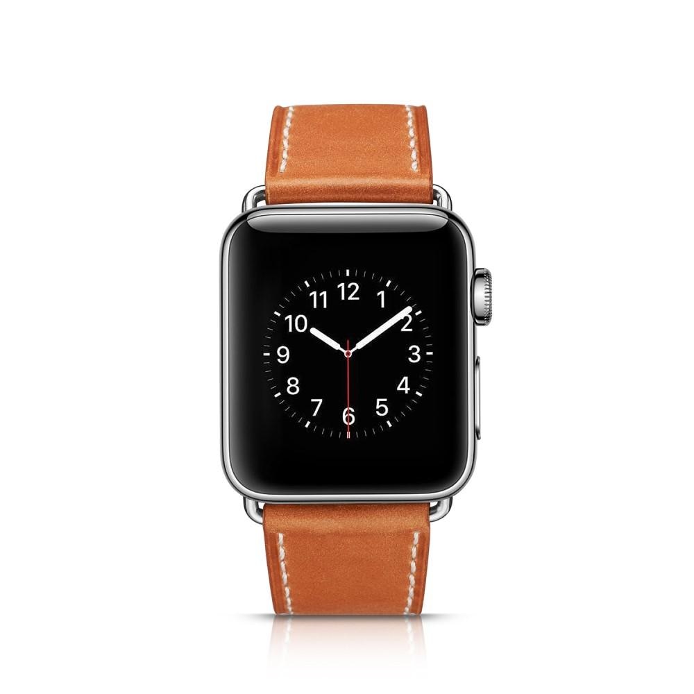 Nahkaranneke Apple Watch 38/40/41 mm cognac