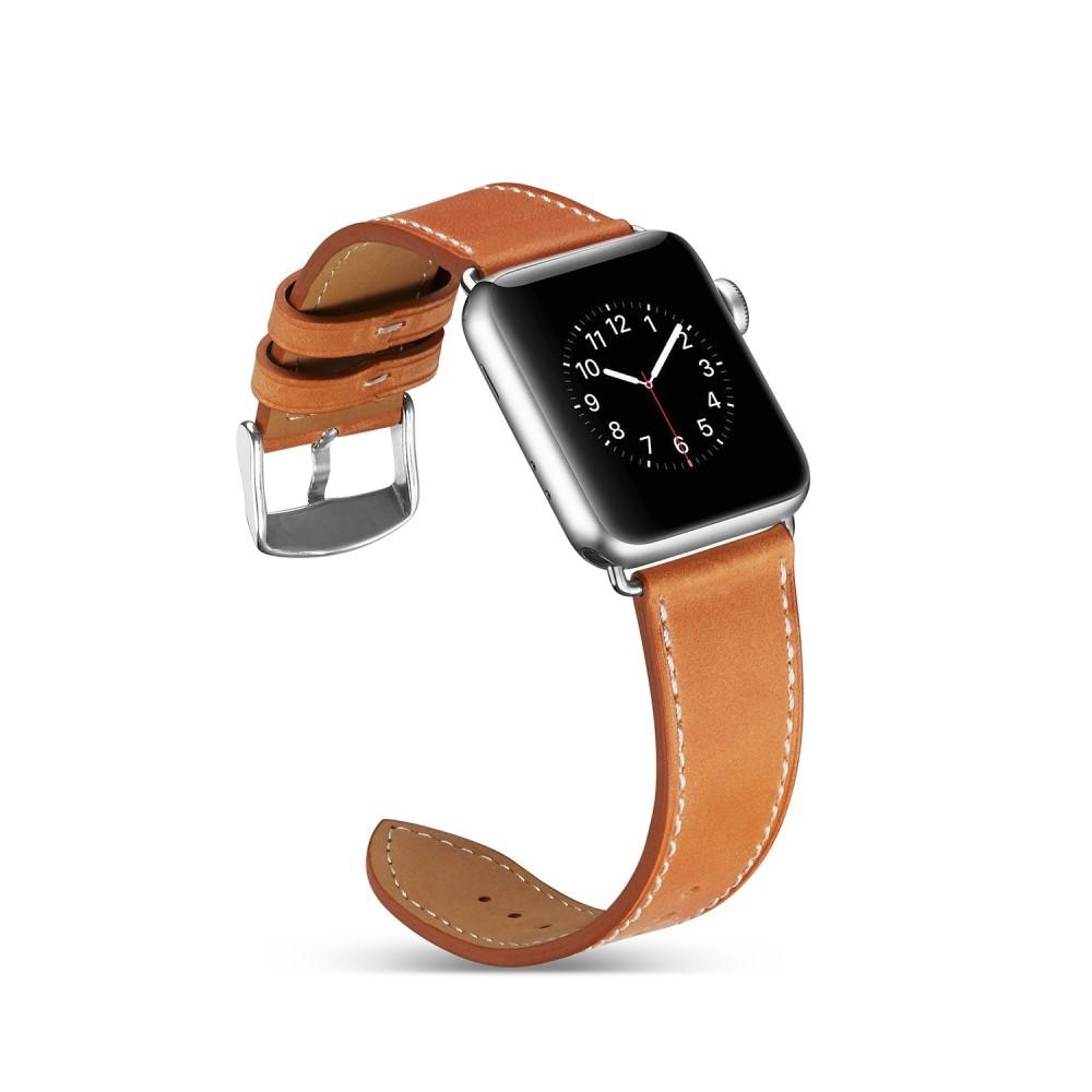 Nahkaranneke Apple Watch 38mm cognac