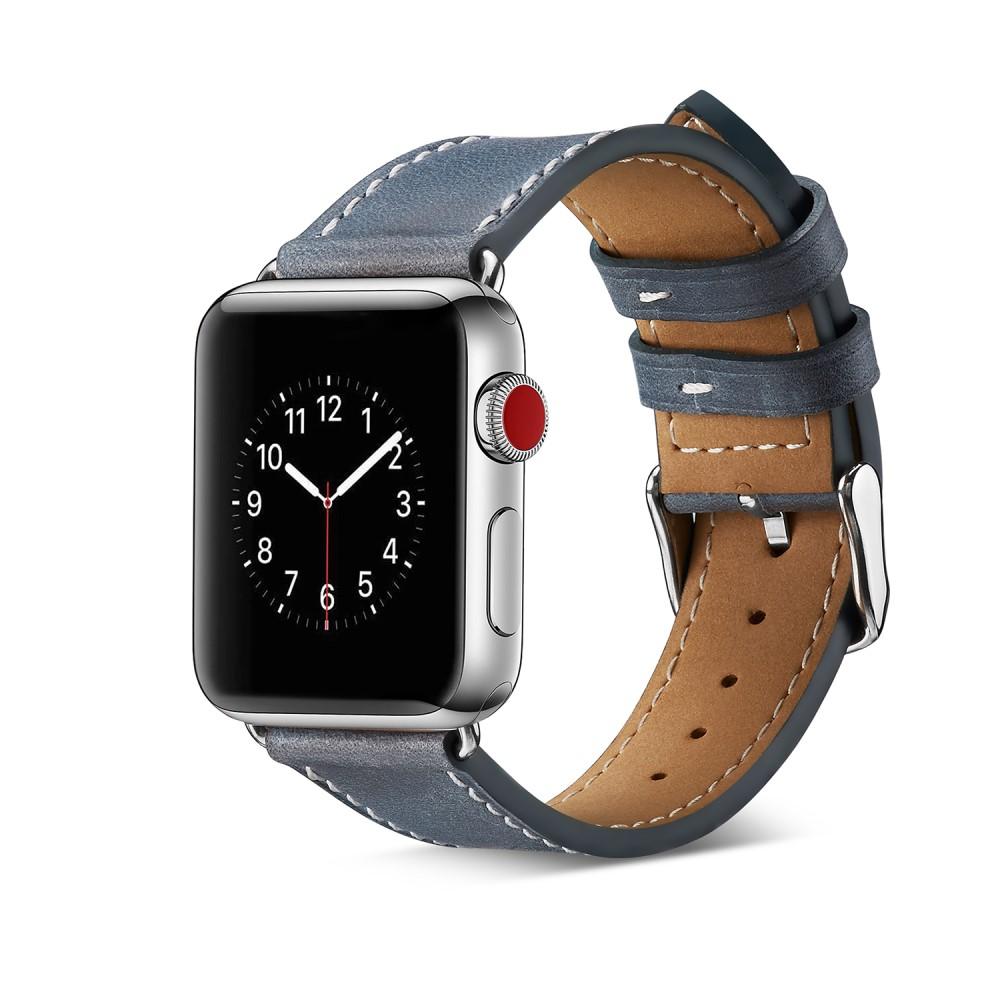 Nahkaranneke Apple Watch Ultra 49mm sininen