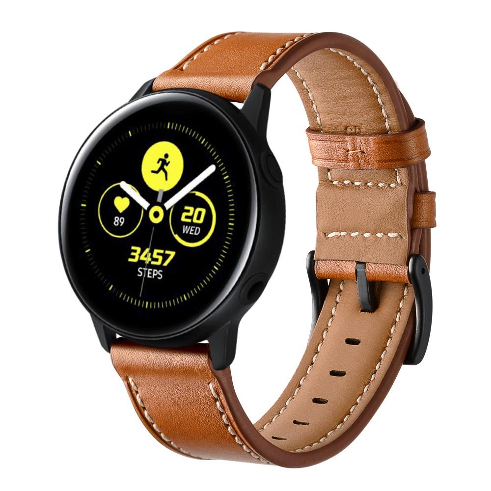 Nahkaranneke Galaxy Watch Active/42mm ruskea