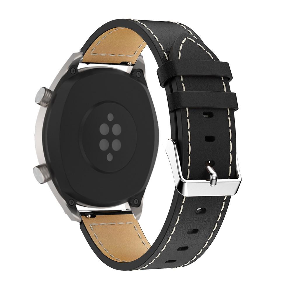 Nahkaranneke Huawei Watch GT/GT 2 46mm/GT 2e musta