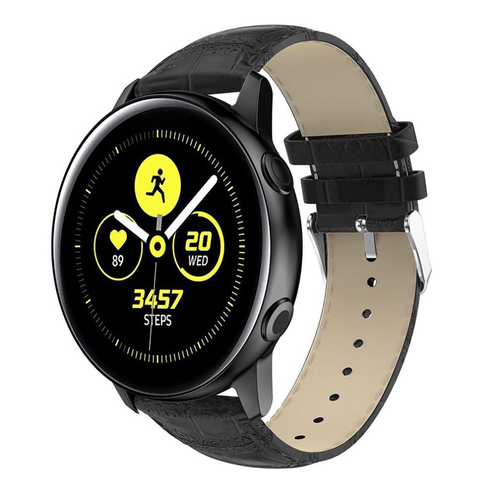 Nahkaranneke Krokodil Samsung Galaxy Watch Active musta