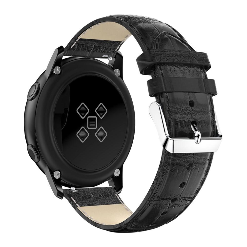 Nahkaranneke Krokodil Samsung Galaxy Watch Active musta