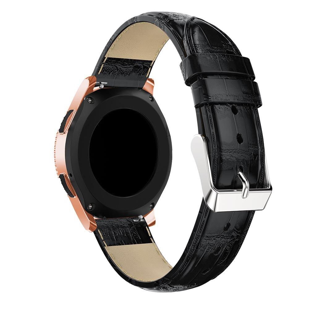 Nahkaranneke Krokodil Garmin Vivoactive 5 musta