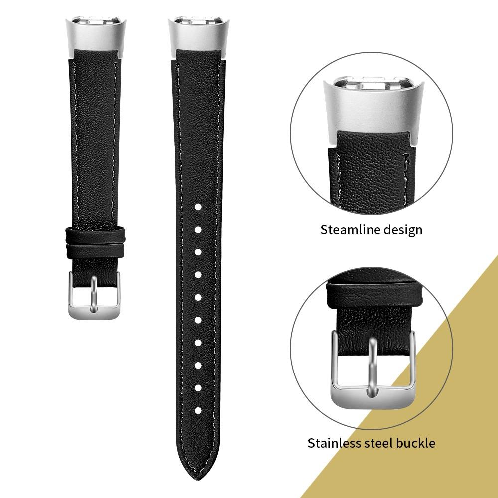 Nahkaranneke Samsung Galaxy Fit Musta