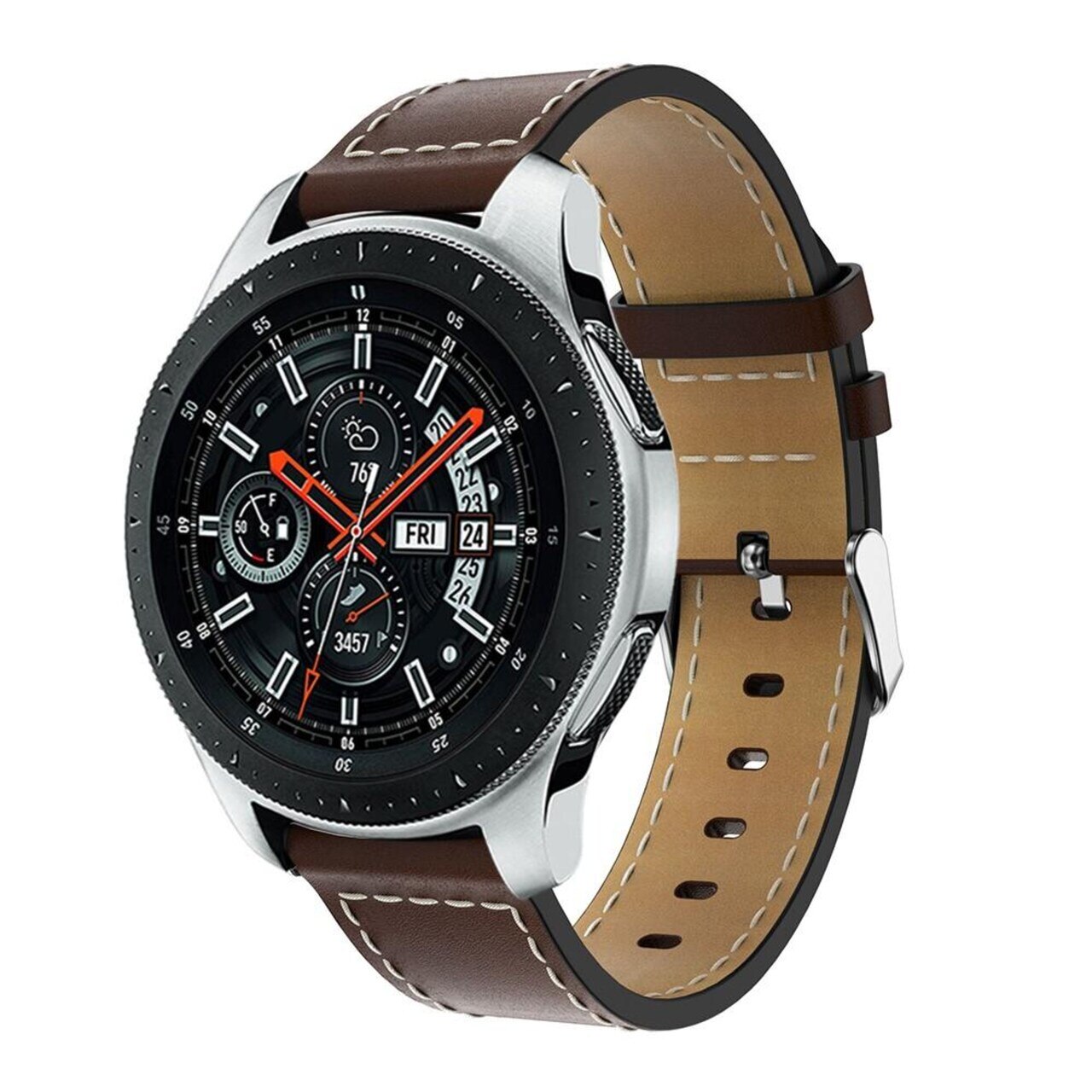 Nahkaranneke Samsung Galaxy Watch 46mm ruskea