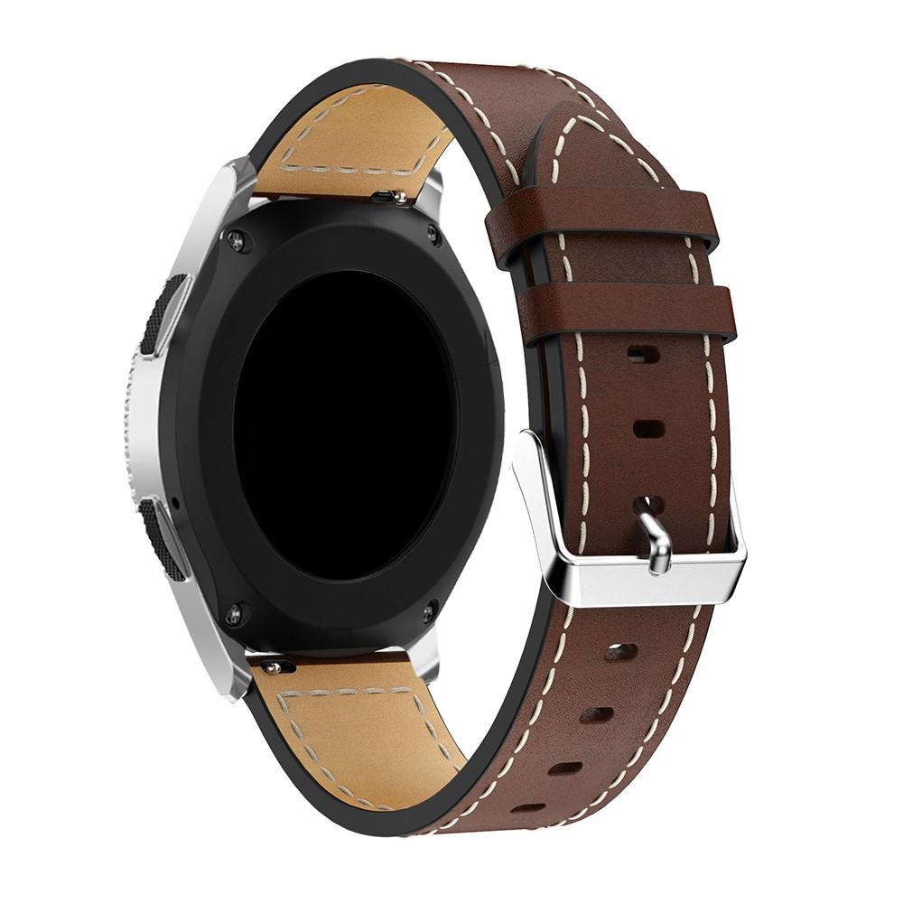 Nahkaranneke Garmin Vivoactive 4 ruskea