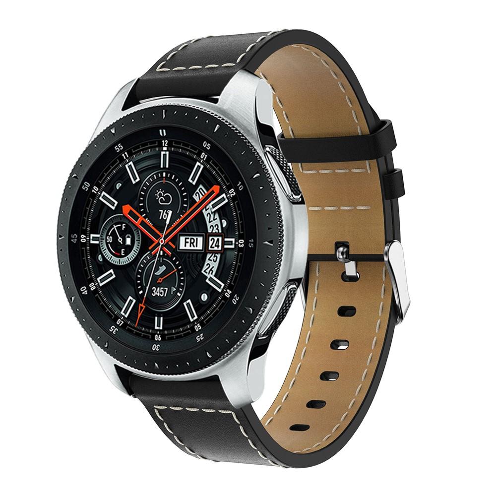 Nahkaranneke Samsung Galaxy Watch 46mm musta