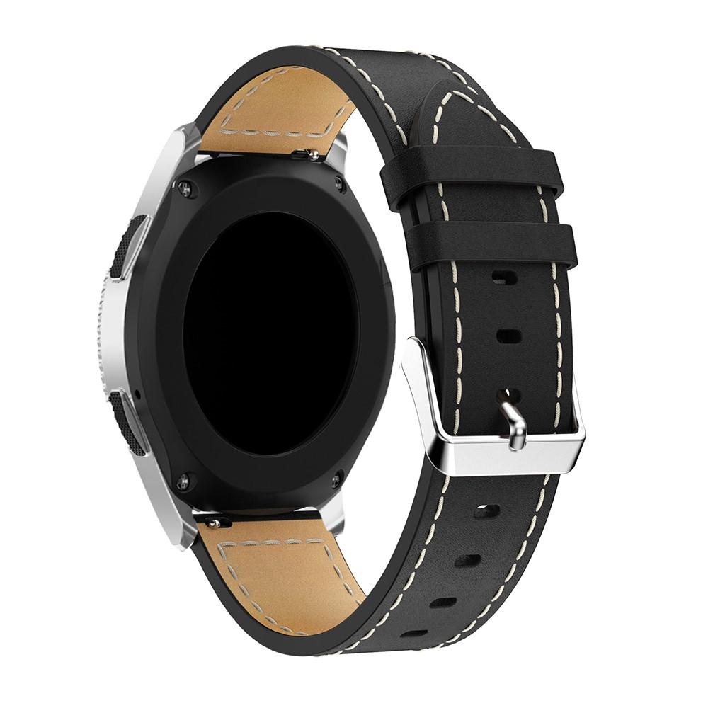 Nahkaranneke Samsung Galaxy Watch 46mm musta