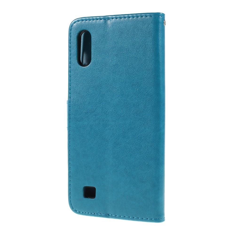Nahkakotelo Perhonen Samsung Galaxy A10 Sininen