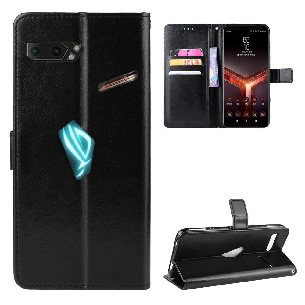 Asus ROG Phone II Nahkalompakko Musta