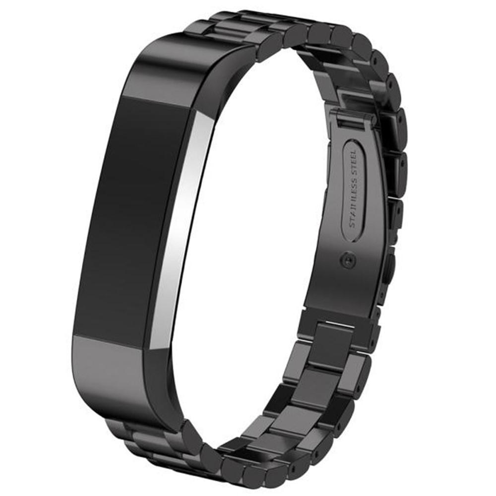 Metalliranneke Fitbit Alta/Alta HR musta