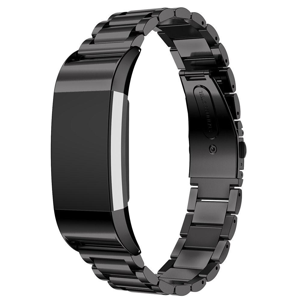 Metalliranneke Fitbit Charge 2 Musta