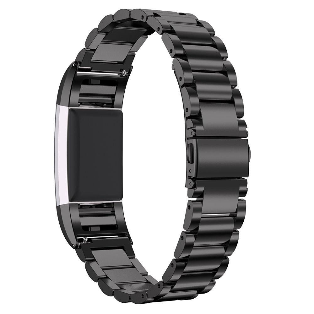 Metalliranneke Fitbit Charge 2 Musta