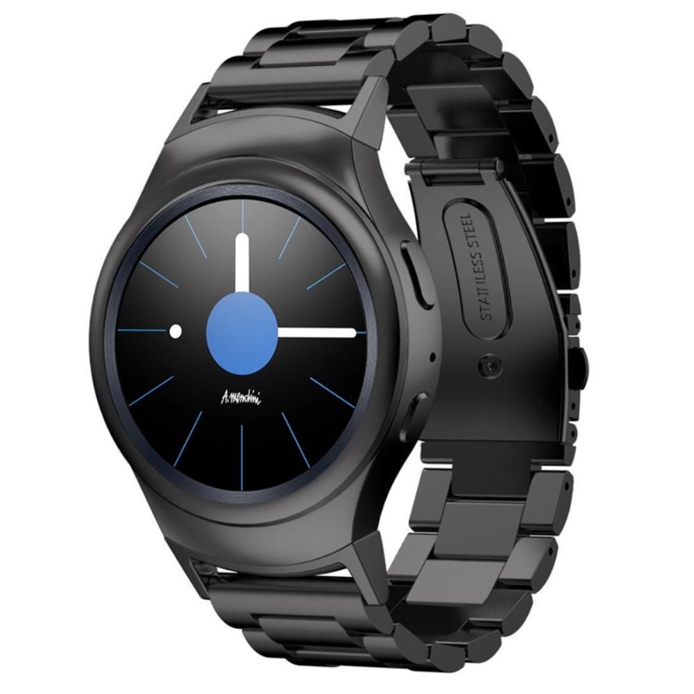 Metalliranneke Samsung Gear S2 musta