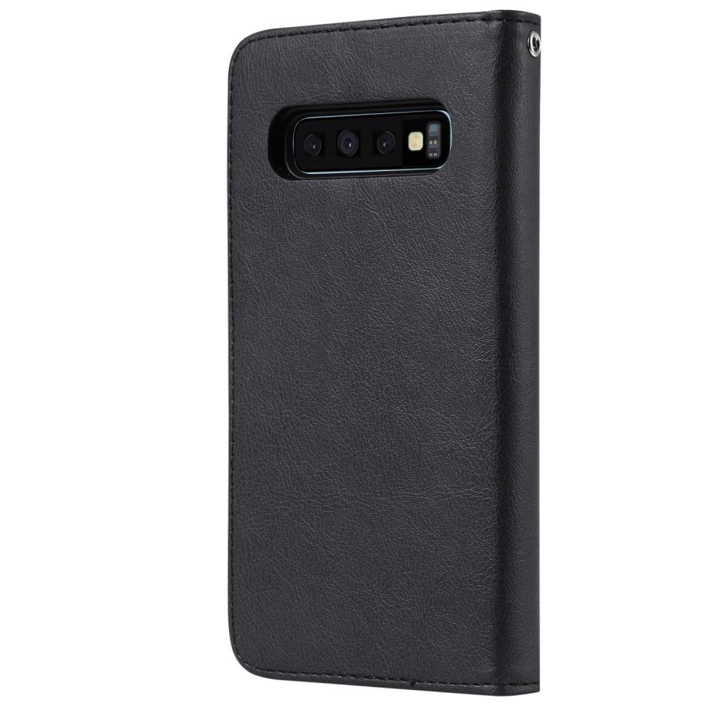 Magneettinen lompakko Samsung Galaxy S10 musta
