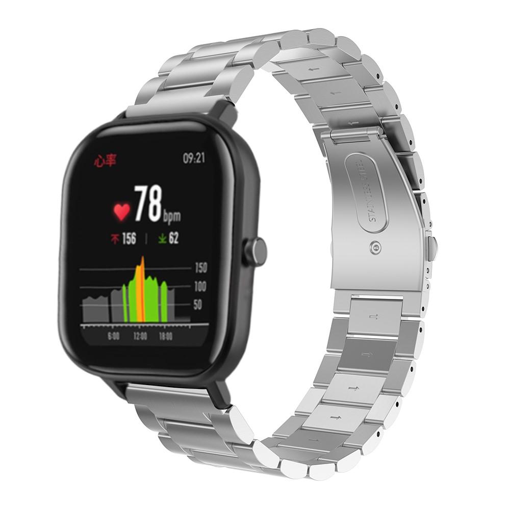 Metalliranneke Amazfit GTS hopea