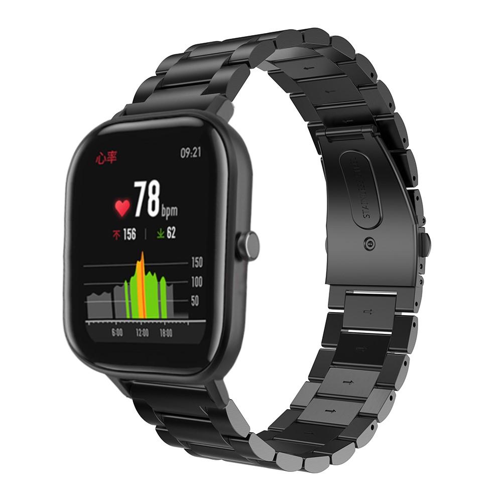 Metalliranneke Amazfit GTS/GTS 2 musta