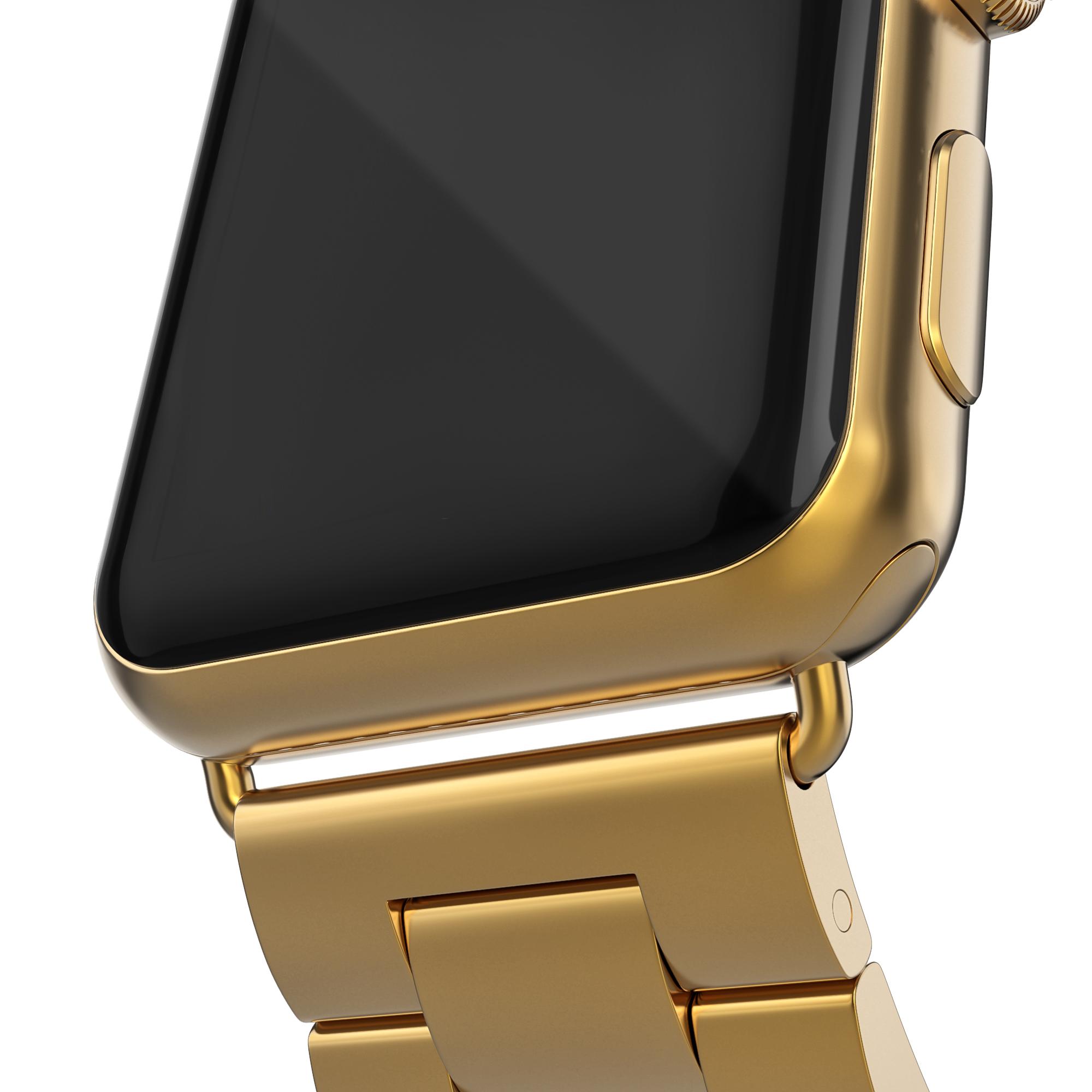 Metalliranneke Apple Watch Ultra 49mm kulta