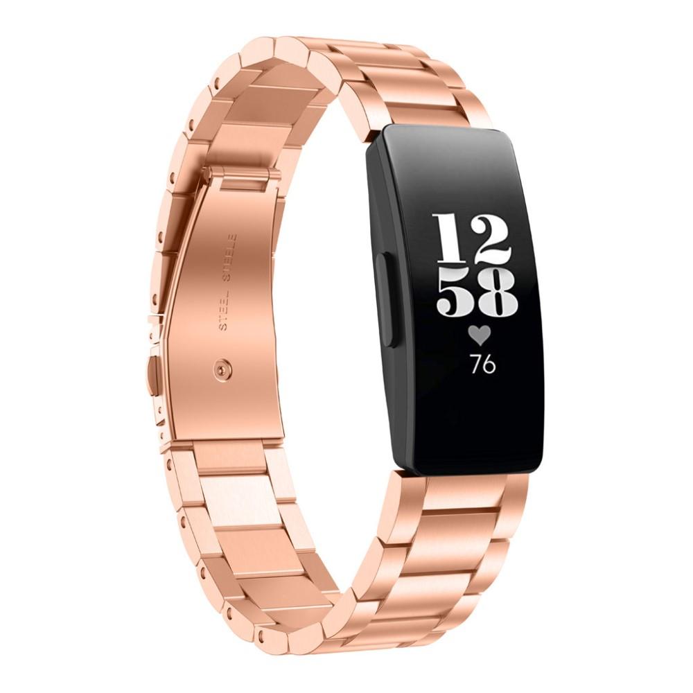 Metalliranneke Fitbit Inspire/Inspire HR/Inspire 2 ruusukulta