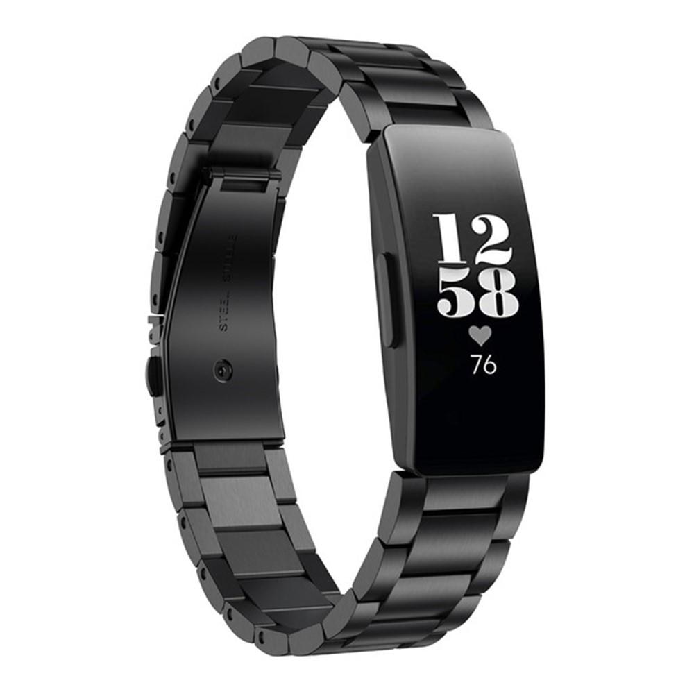 Metalliranneke Fitbit Inspire/Inspire HR/Inspire 2 musta