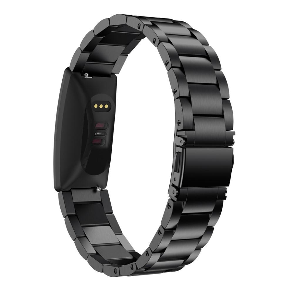 Metalliranneke Fitbit Inspire/Inspire HR/Inspire 2 Musta