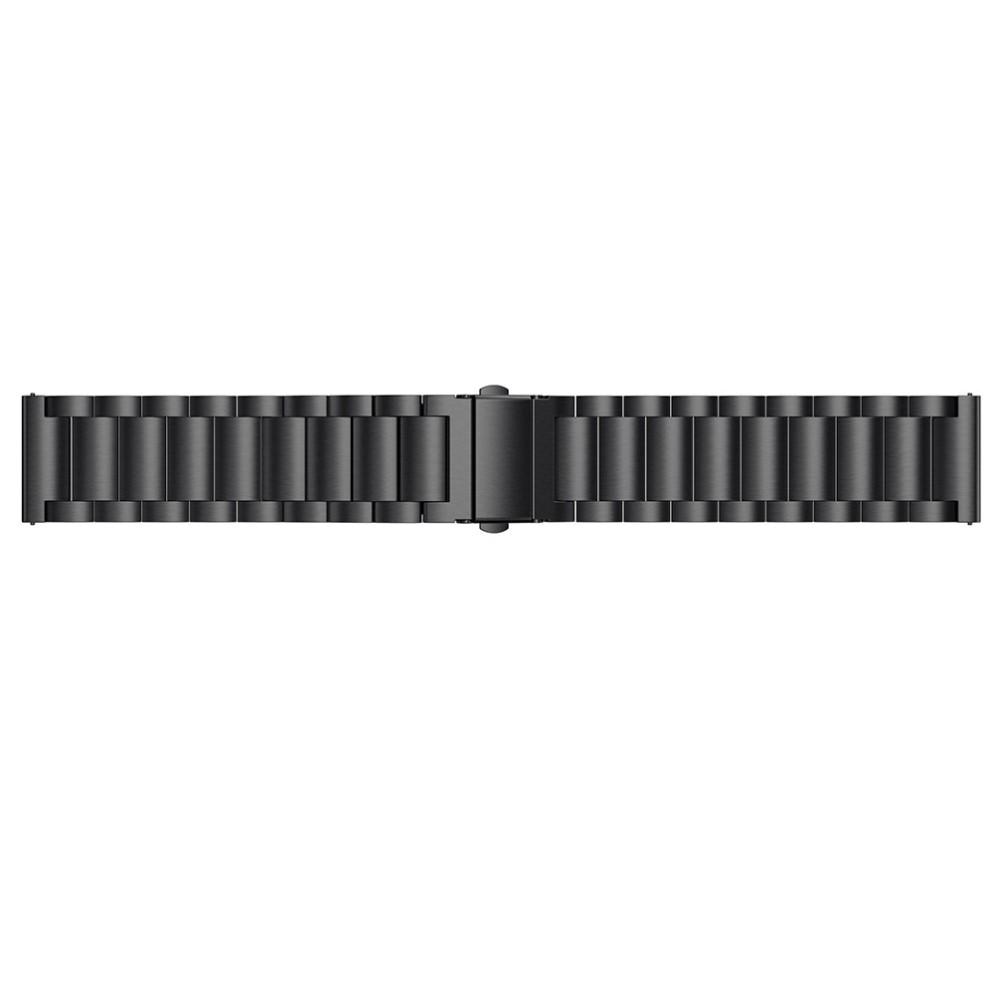 Metalliranneke Fitbit Versa/Versa Lite/Versa 2 musta
