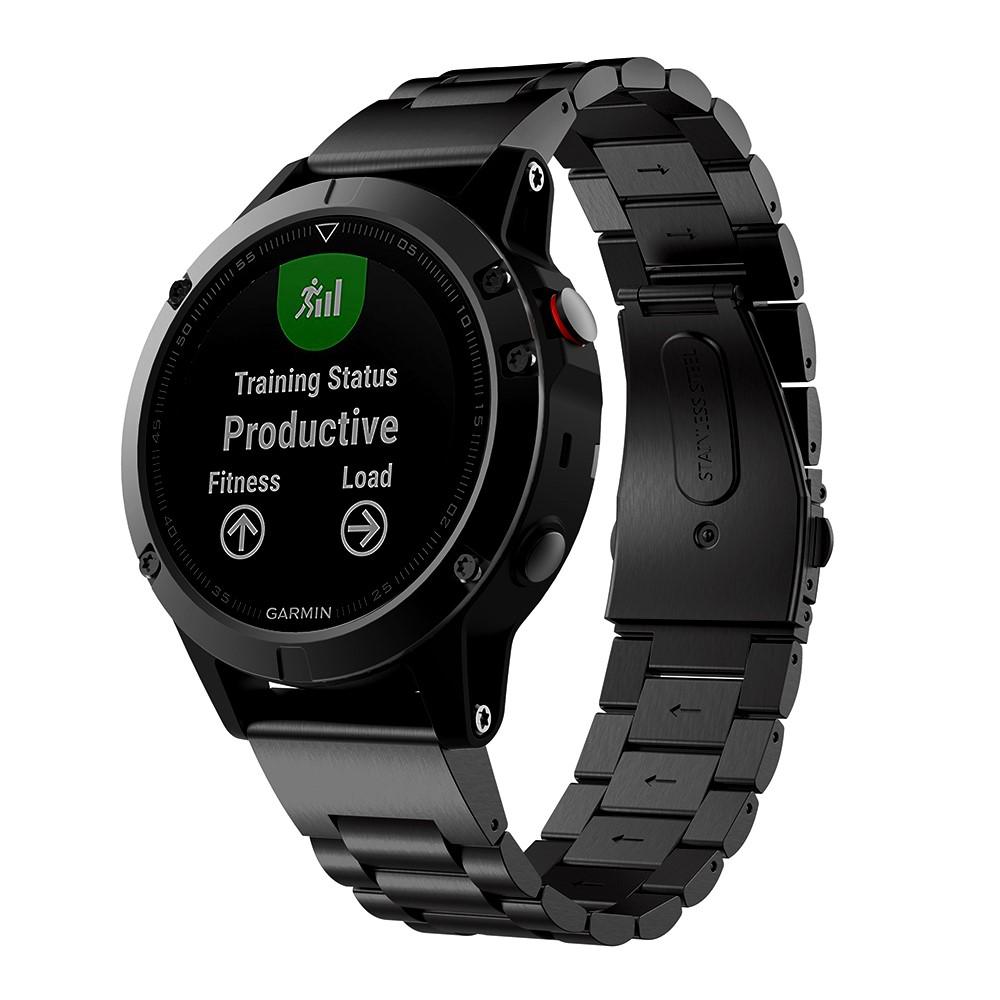 Metalliranneke Garmin Forerunner 935/945/955/965 musta
