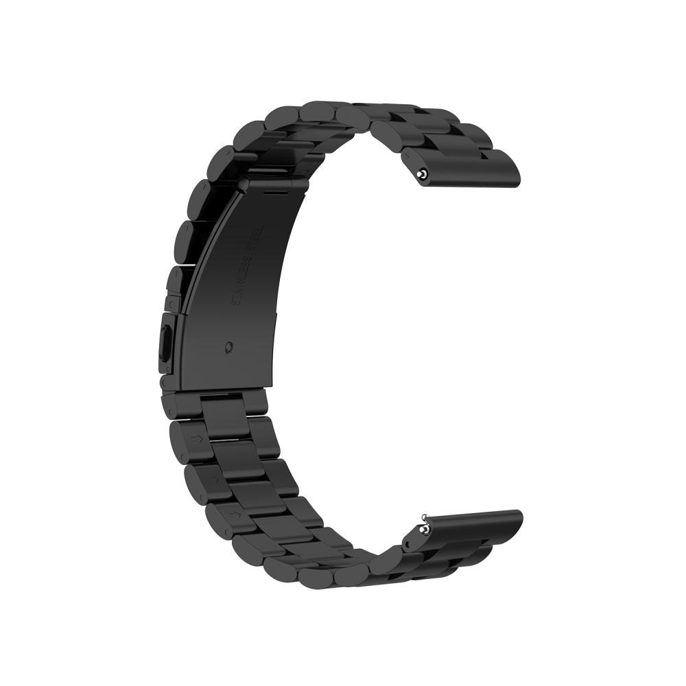 Metalliranneke Garmin Vivoactive 3/Venu/Venu 2 Plus musta