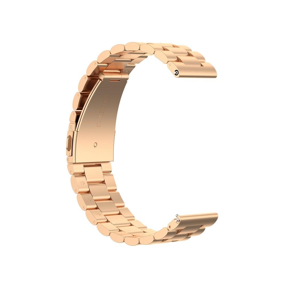 Metalliranneke Garmin Vivoactive 3/Venu/Venu 2 Plus ruusukulta