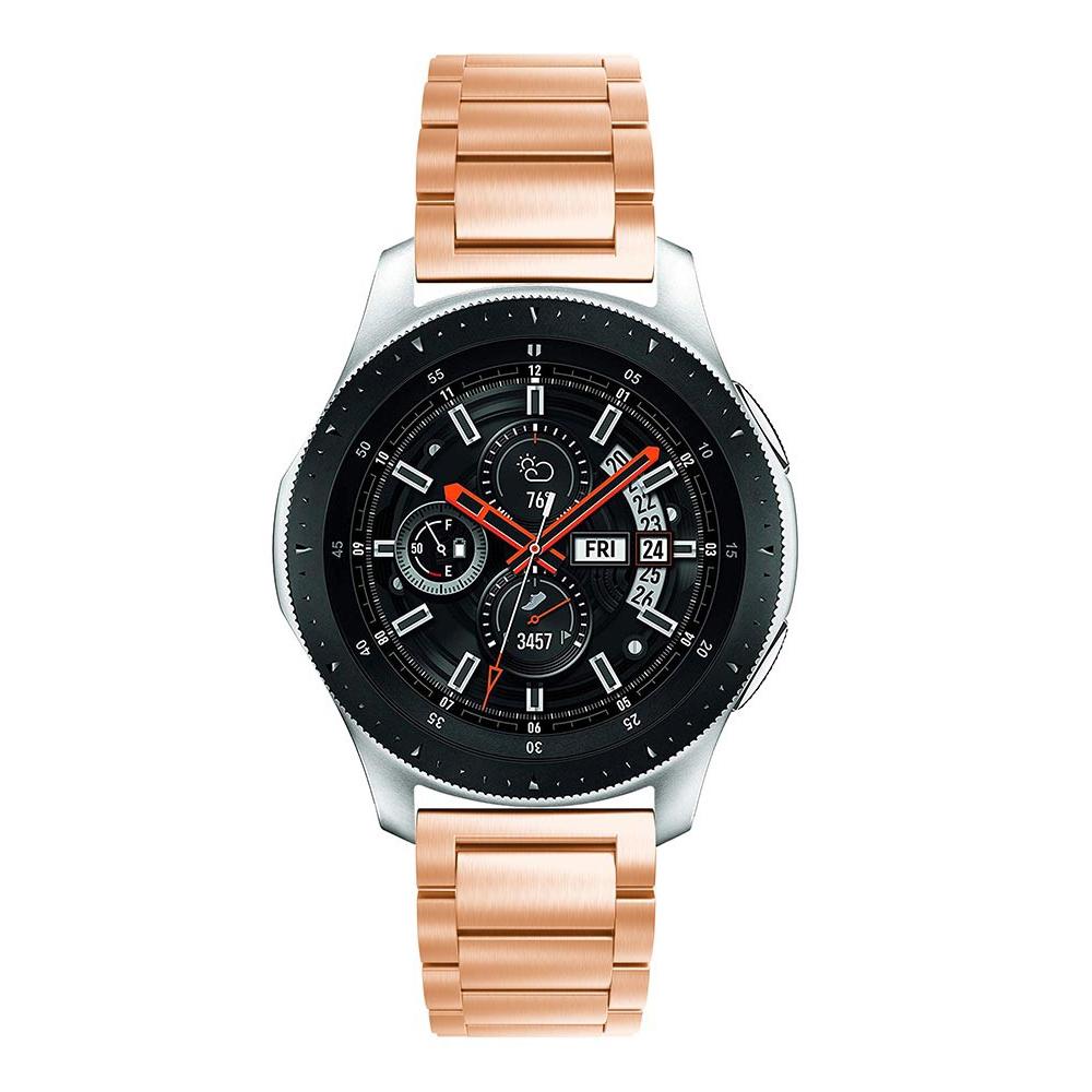 Metalliranneke Samsung Galaxy Watch 46mm ruusukulta